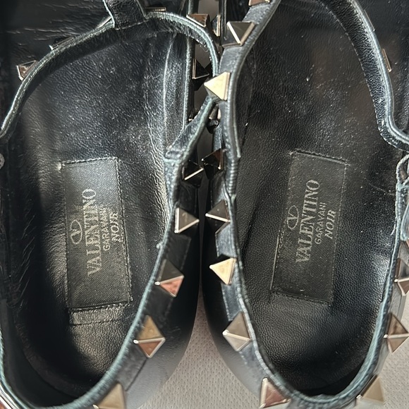 Valentino Rockstud Flats, black leather, used - Picture 5 of 8